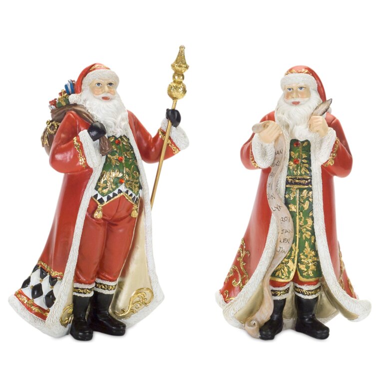 santa resin figurines